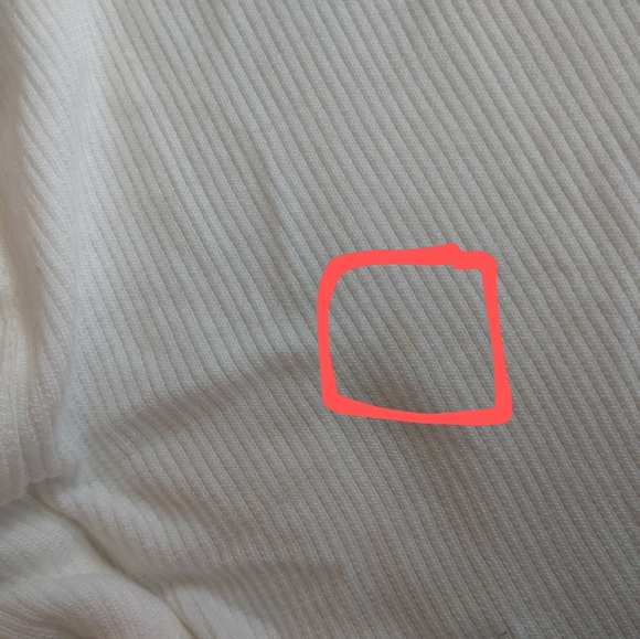 NWOT White Midi Length Sleeveless Top - Picture 6 of 6